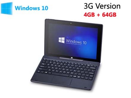 PIPO W1S 4GB 64GB Windows 10 Intel Cherry Trail Z8300 3G Tablet PC 10.1 inch FHD HDMI Black