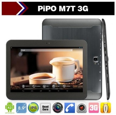 PiPo M7T 3G Tablet PC 8.9 Inch IPS RK3188 Quad Core Android 4.2 GPS HDMI 2GB